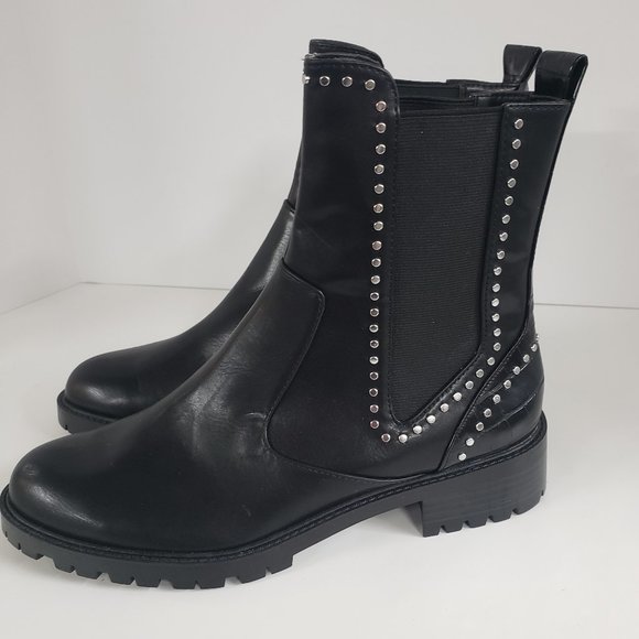 Zara Shoes - Zara Black Lug Sole Chelsea Bootie NWT